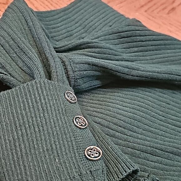 Emerald green long sleeve top PL Madison Grey - Picture 11 of 12